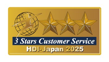Badge of HDI-Janan 3 Stars Customer Service (Gold)